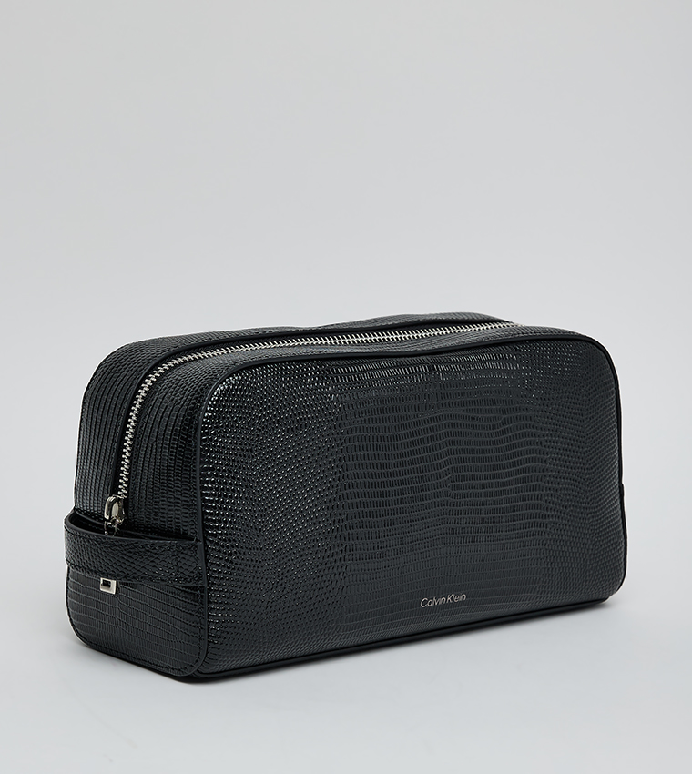 Lizard Embossed Washbag