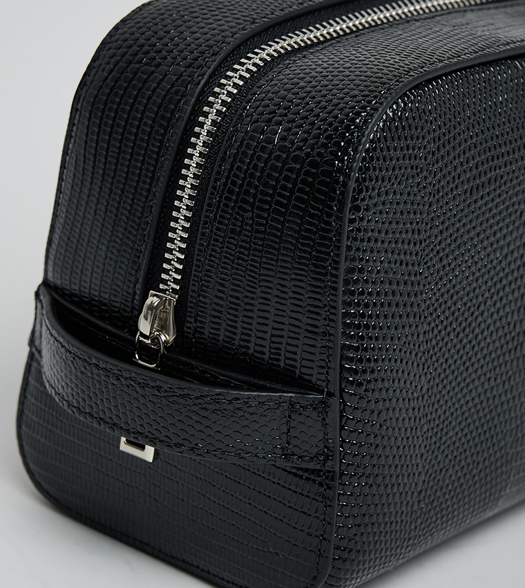 Lizard Embossed Washbag