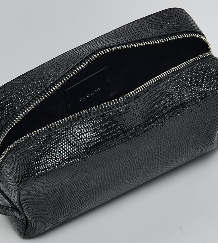 Lizard Embossed Washbag