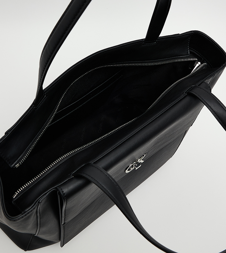 Textured Front-Pocket Shoulder Bag