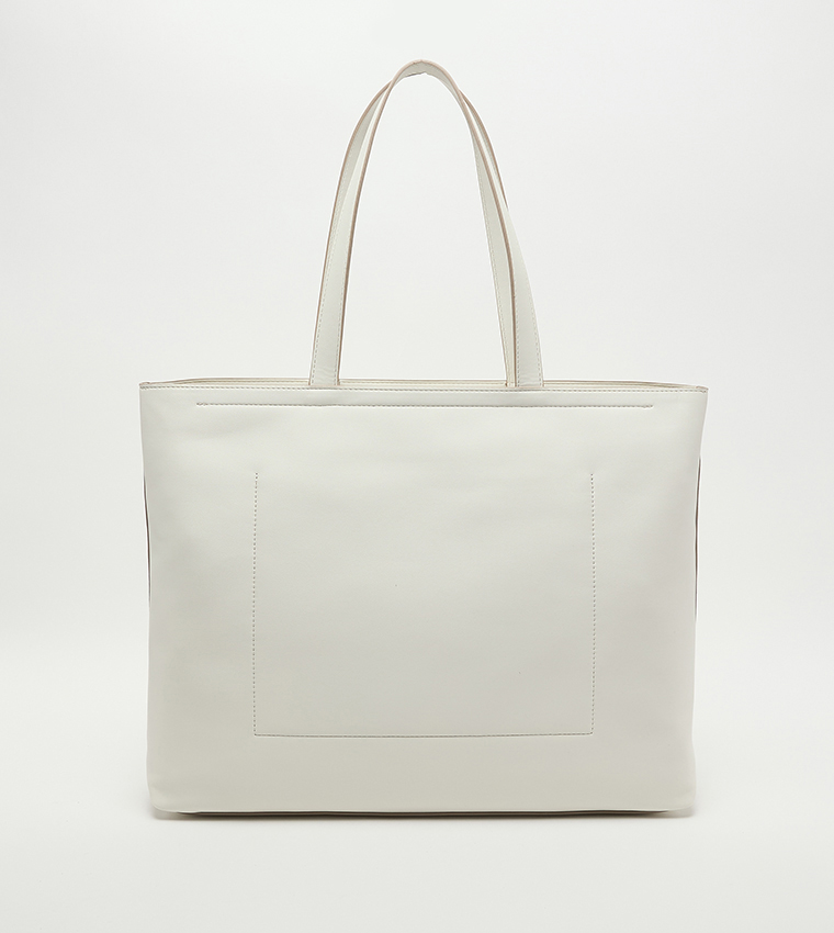 Monogram Embossed Tote Bag