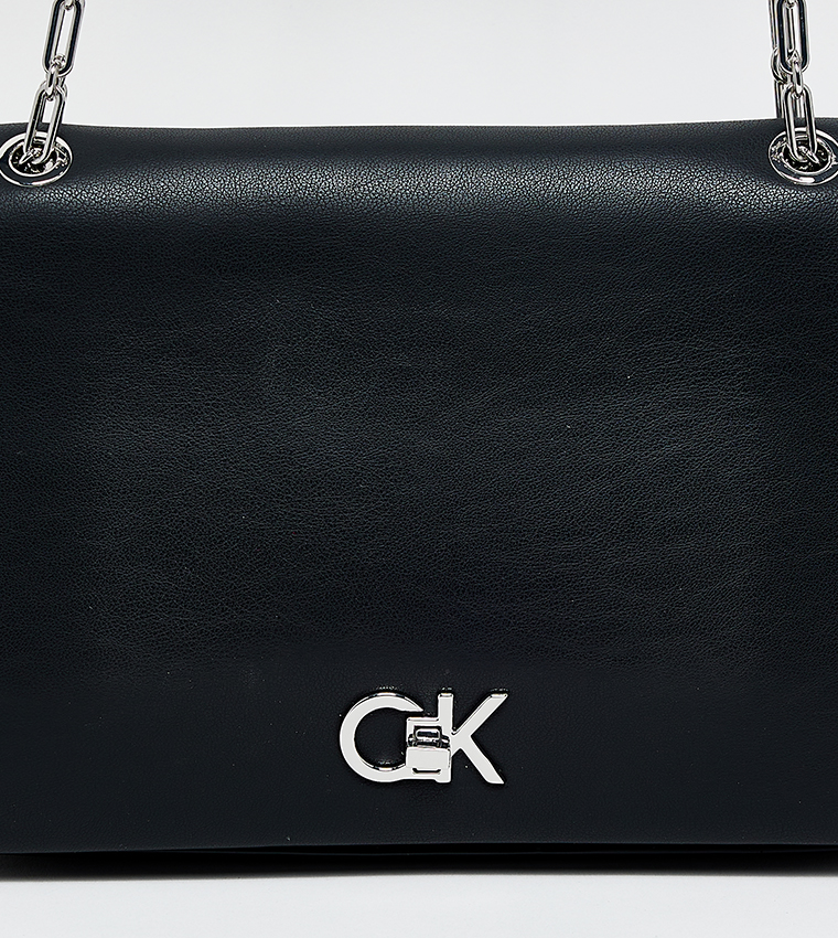 Monogram Detail Convertible Shoulder Bag