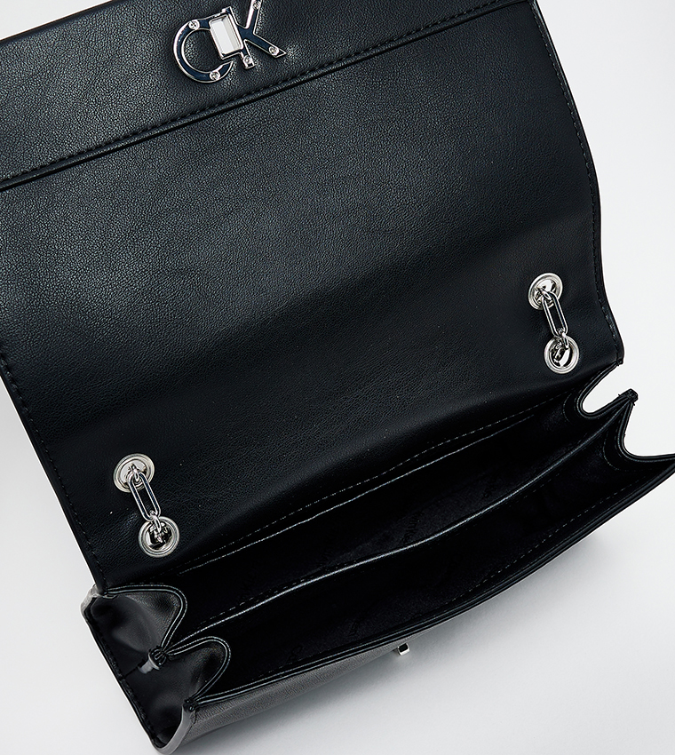 Monogram Detail Convertible Shoulder Bag