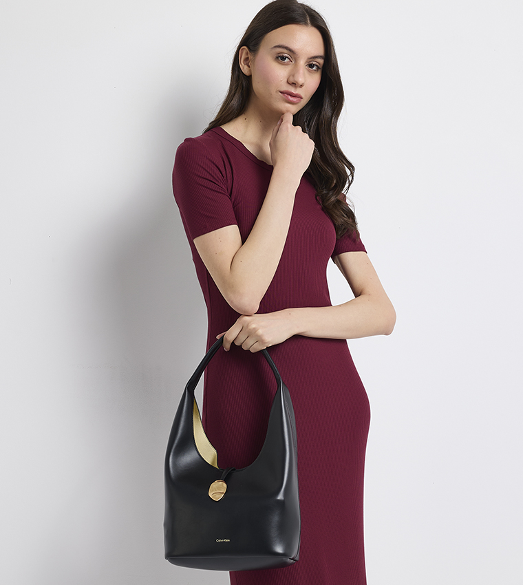 Logo Detail Hobo Bag Set