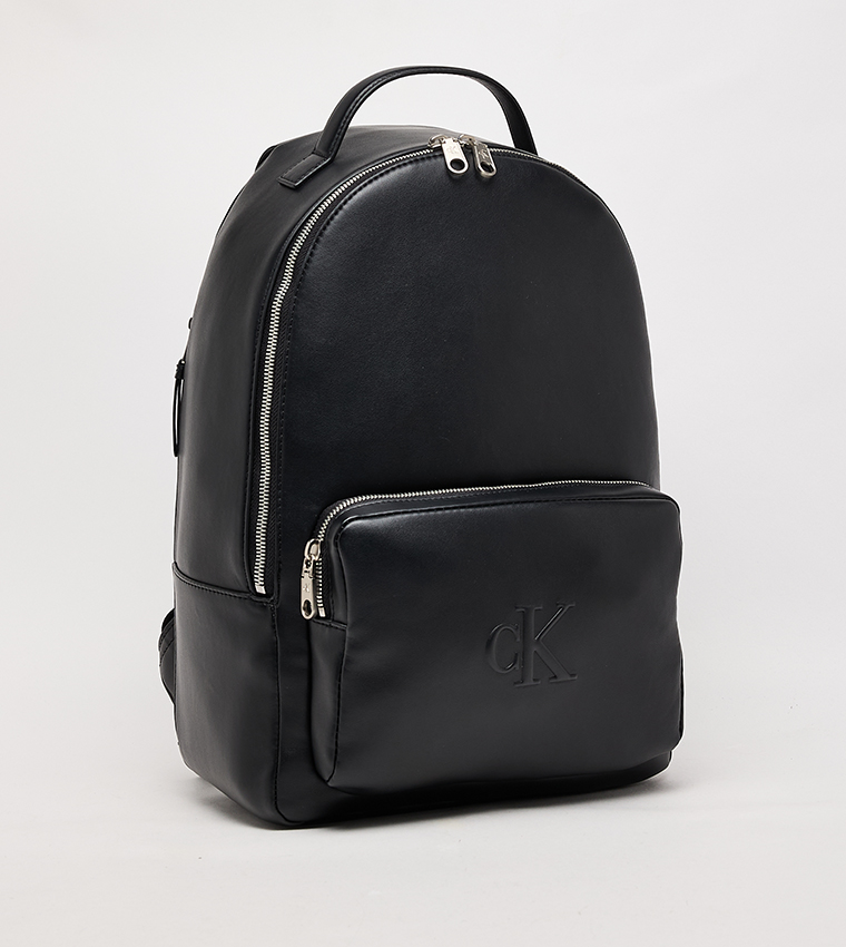 Monogram Embossed Backpack
