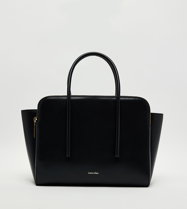 Textured Leather Mini Tote Bag