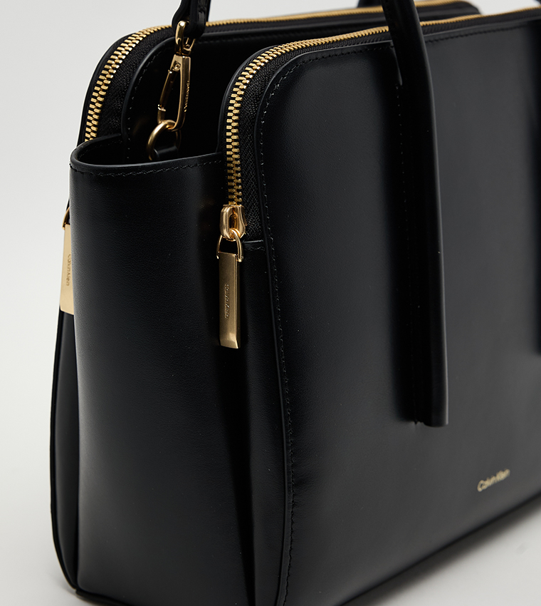 Textured Leather Mini Tote Bag