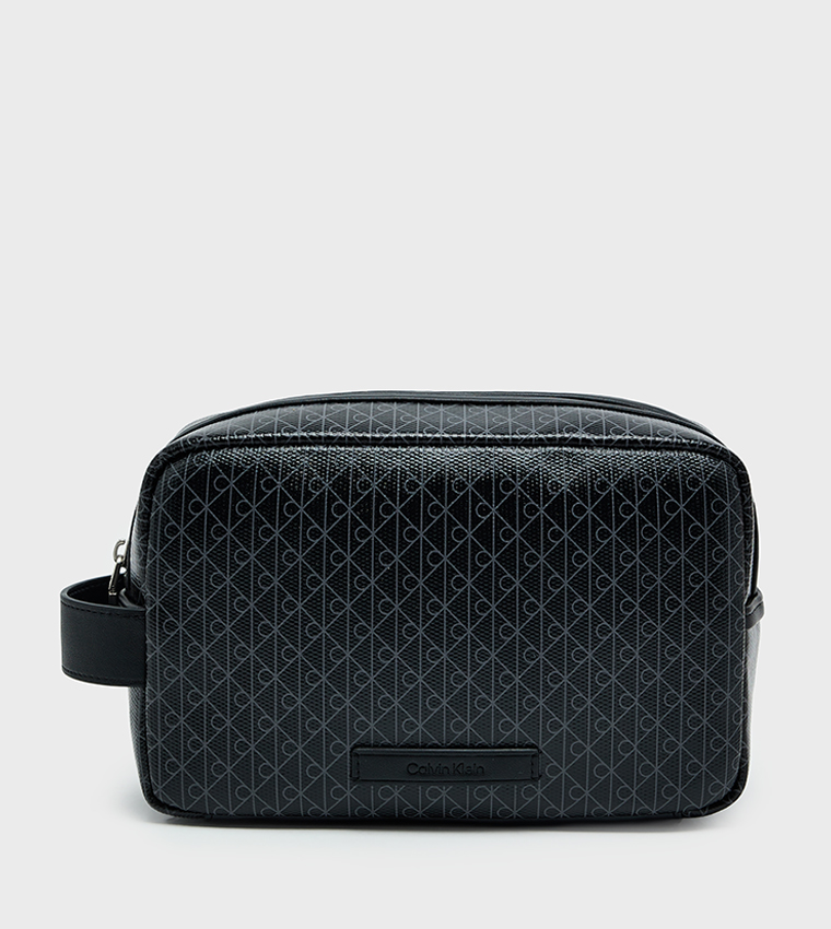 Monogram Patterned Toiletry Bag