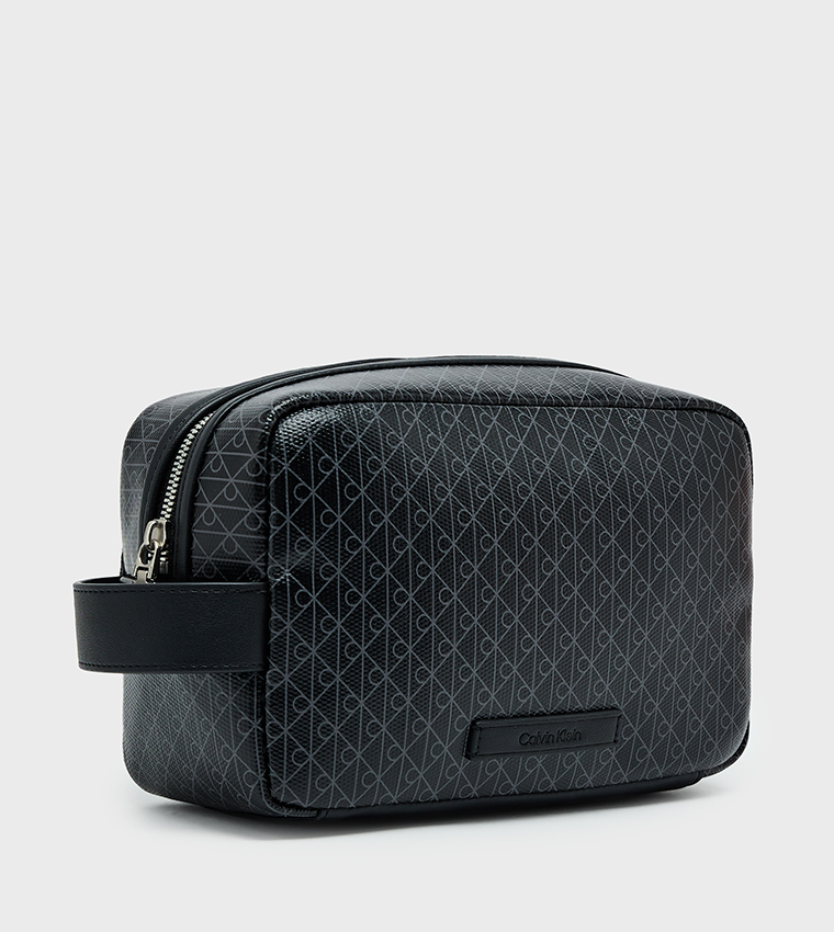 Monogram Patterned Toiletry Bag