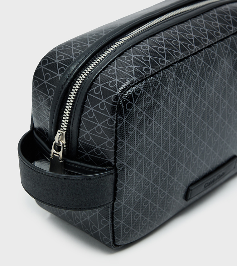 Monogram Patterned Toiletry Bag