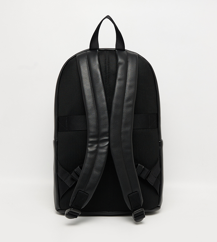 Logo Detail Zippered Backpack