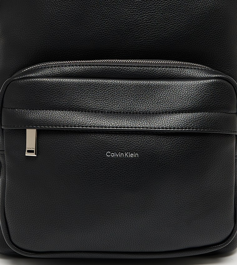 Logo Detail Zippered Backpack