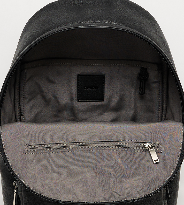 Logo Detail Zippered Backpack