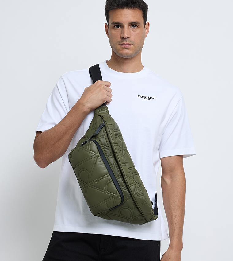 Logo Detail Puffer Waist Bag