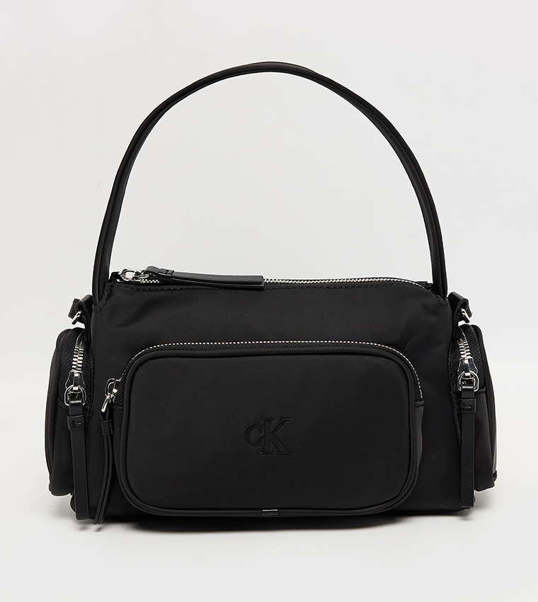 Logo Detail Nylon Shoulder Bag