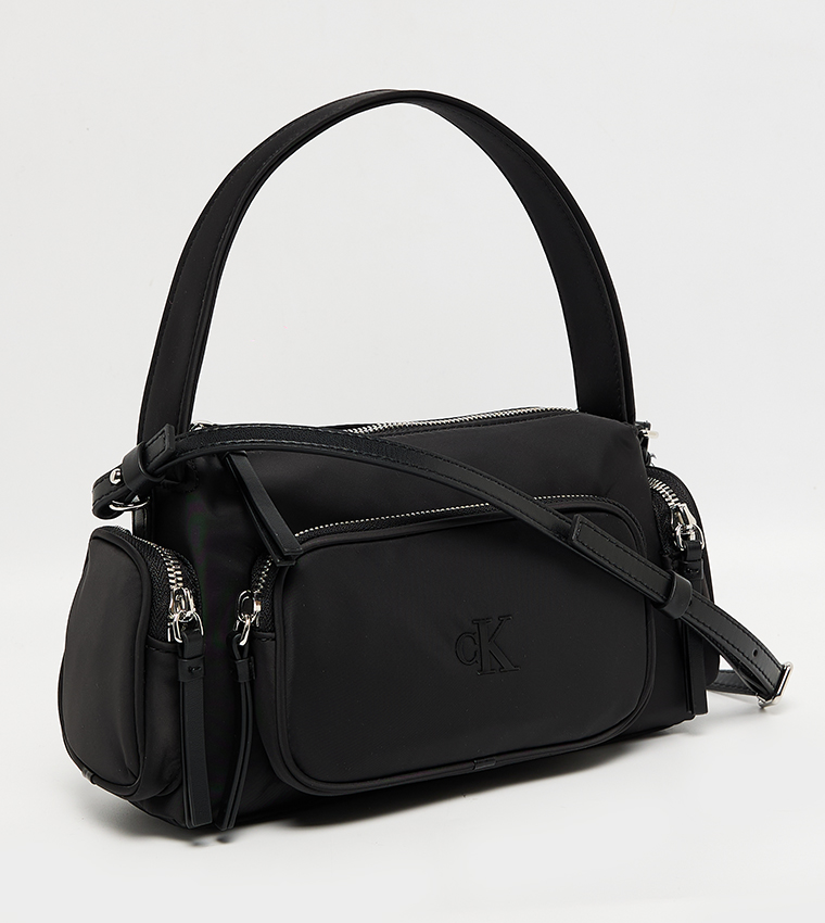 Logo Detail Nylon Shoulder Bag