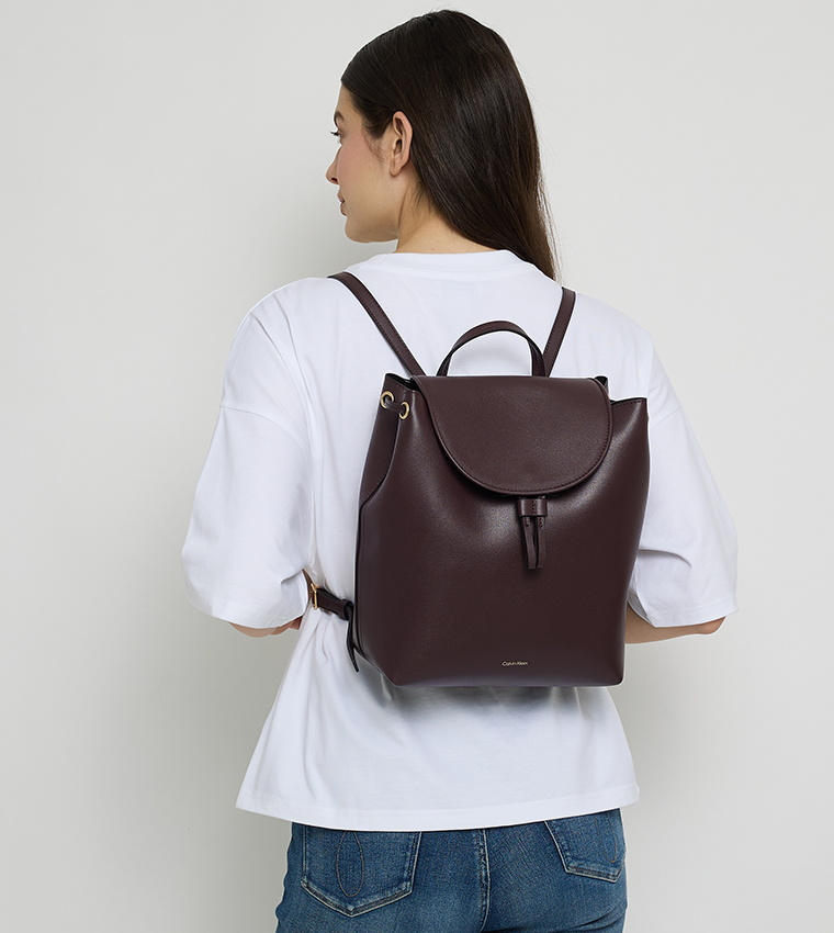 Foil Logo Flap Backpack