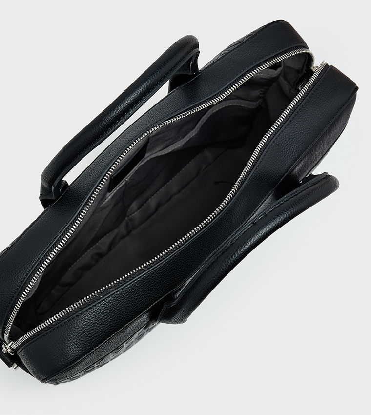 Monogram Debossed Laptop Bag