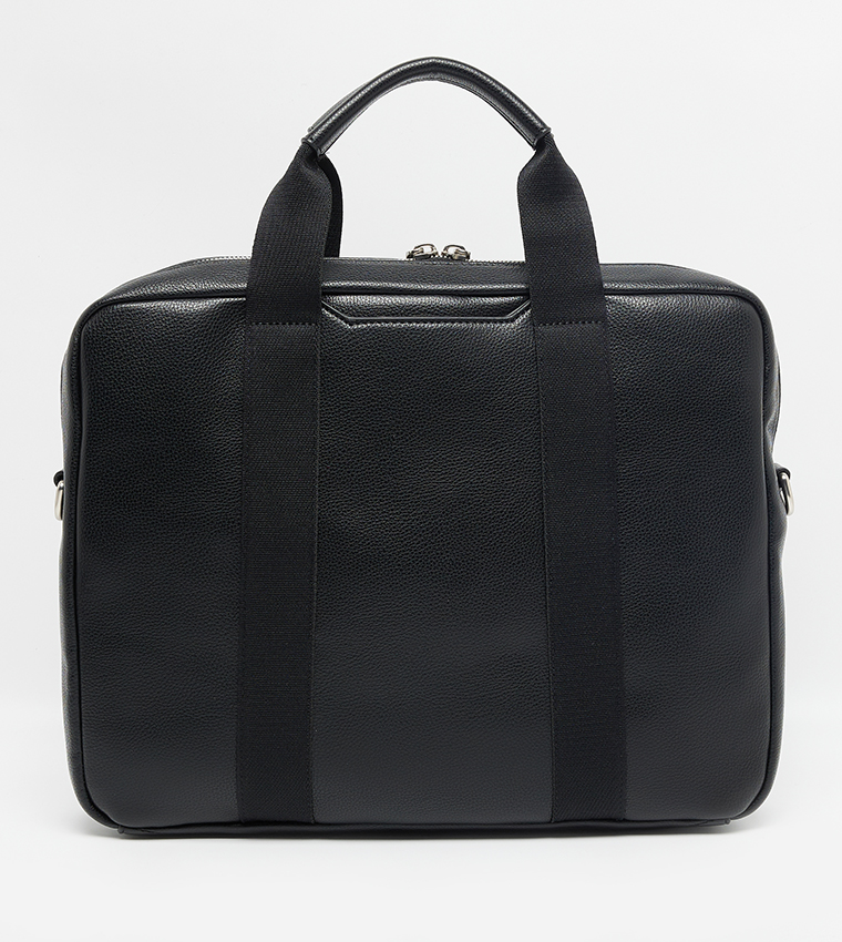 Textured Zippered Laptop Bag