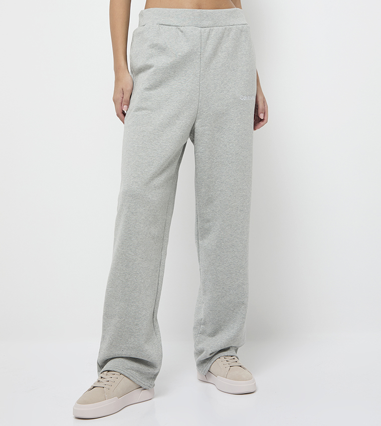 Elastic Waist Straight Fit Sweatpants