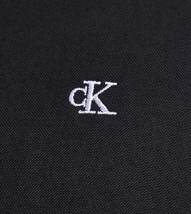 Monogram Detail Button-Down Collar Shirt