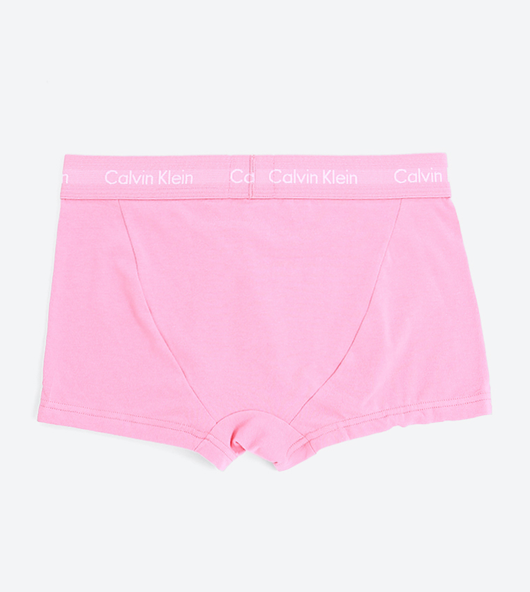 Buy Calvin Klein 3P Low Rise Trunk Pomelo/ Duffel Bag/Tempe Blue In