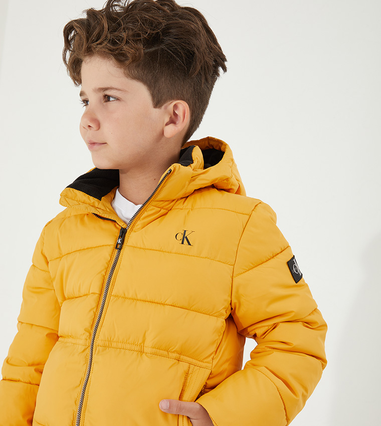Buy Calvin Klein Essential Puffer Jacket Yellow In Yellow | 6thStreet  Bahrain