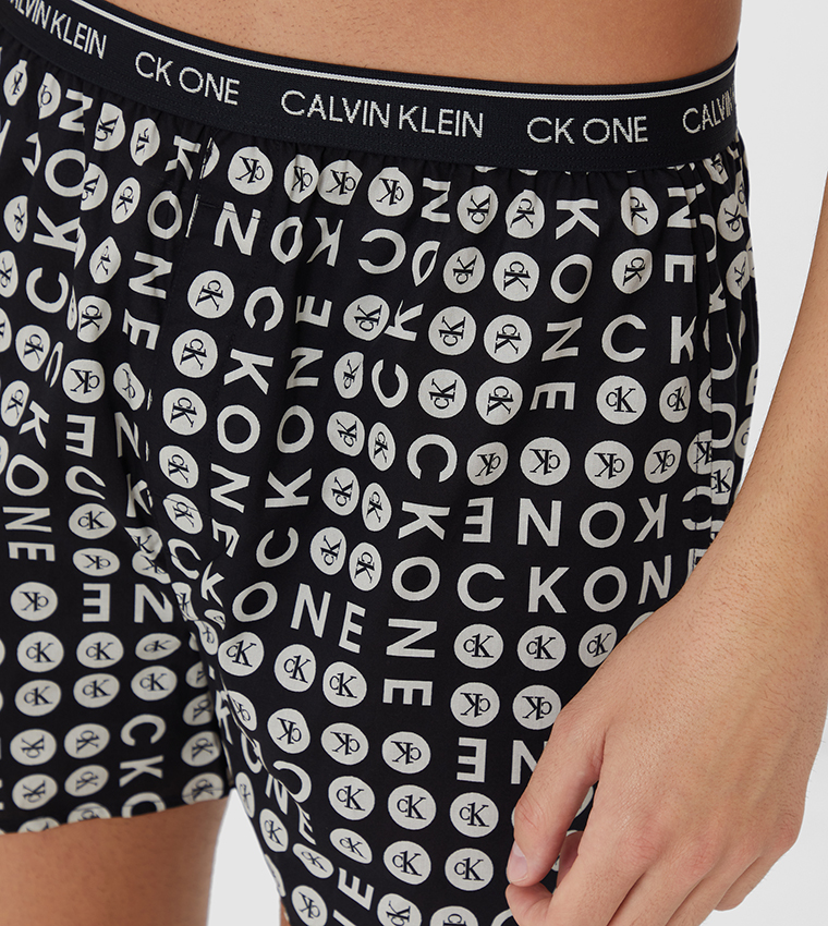 Buy Calvin Klein CK One Woven Boxers Black In Black