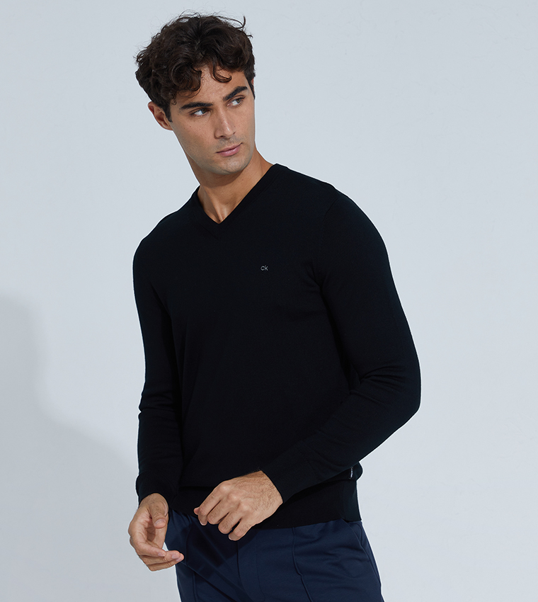 Calvin klein sales v neck jumper