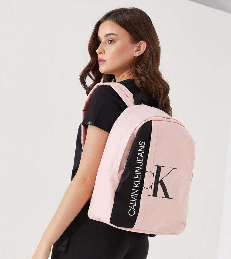 Calvin klein pink backpack best sale