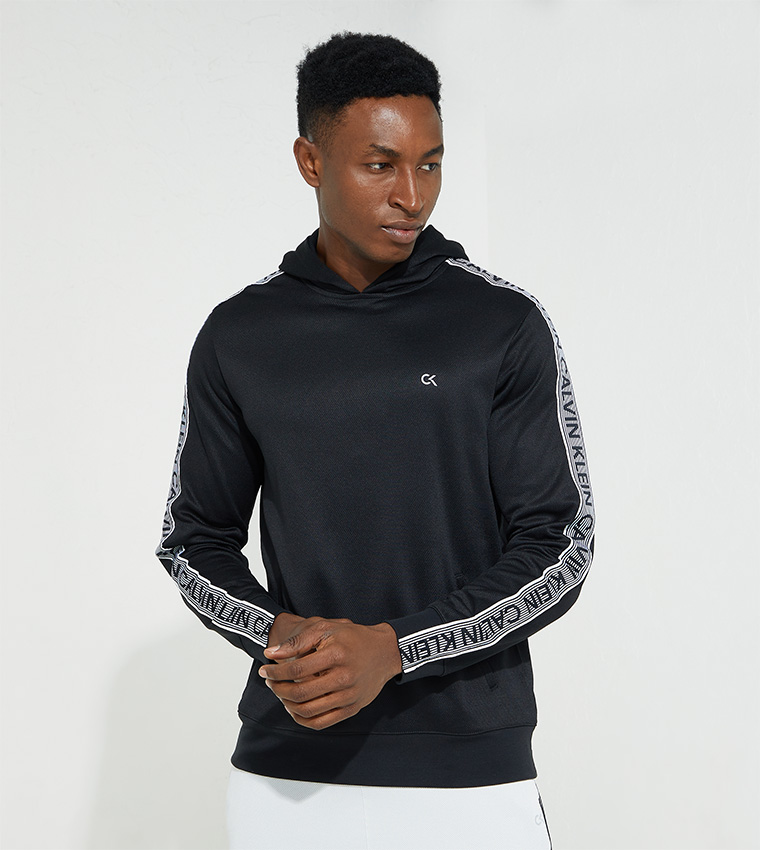 Calvin klein tape fleece hoodie sale