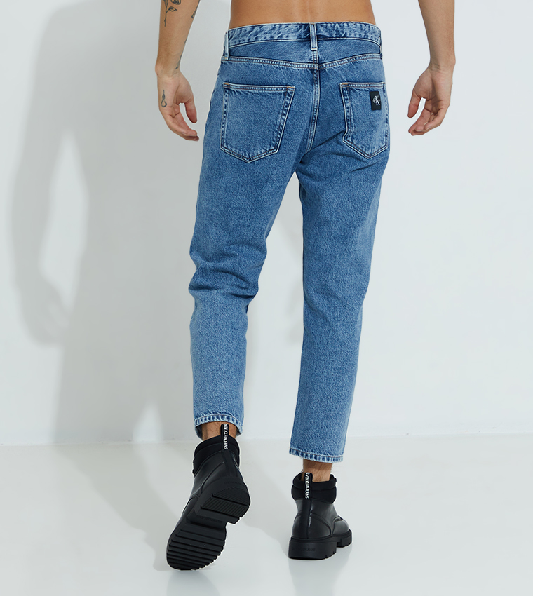 Buy Calvin Klein 90S Relaxed Fit Dad Jeans Pant In Blue