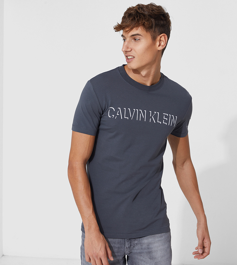 T-shirts CALVIN KLEIN JEANS Shadow Logo Tee Grey