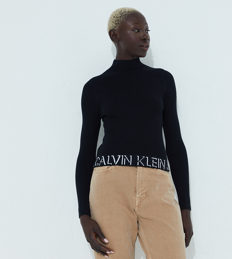 Calvin klein black best sale sweater