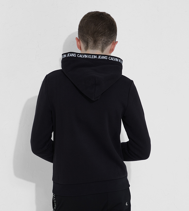 Calvin Klein Logo Tape Hoodie 