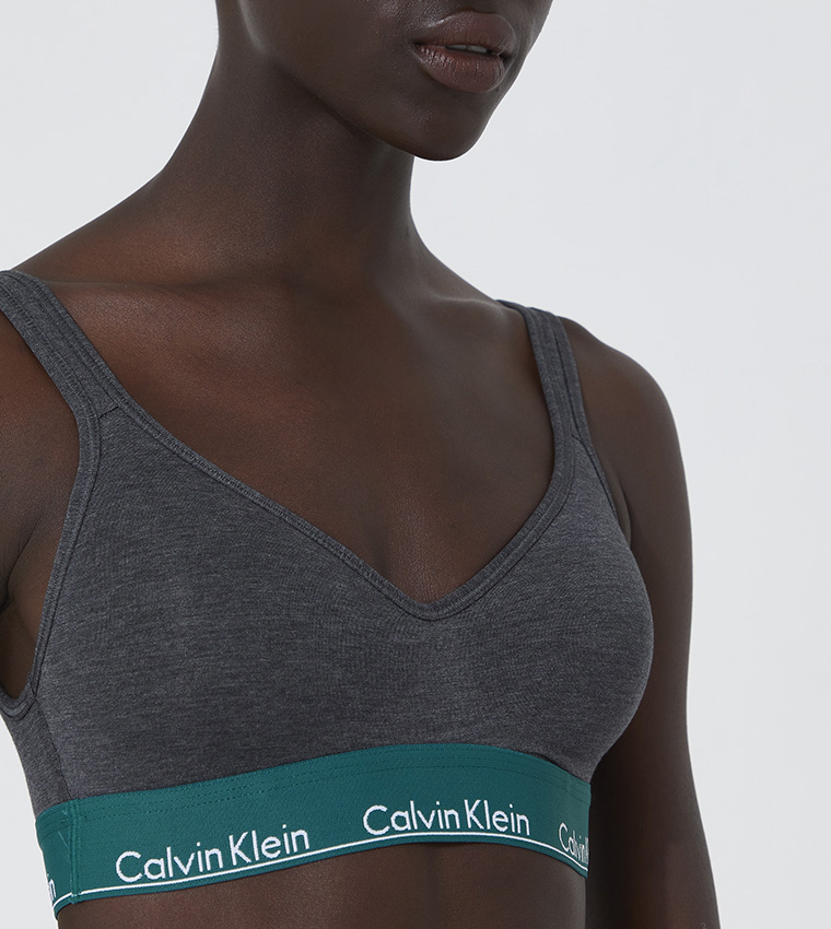 Buy Calvin Klein Lift Bralette In Grey
