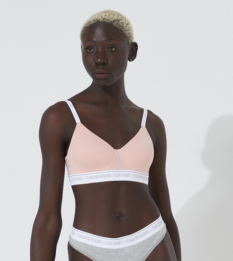 Calvin klein pink store bralette set