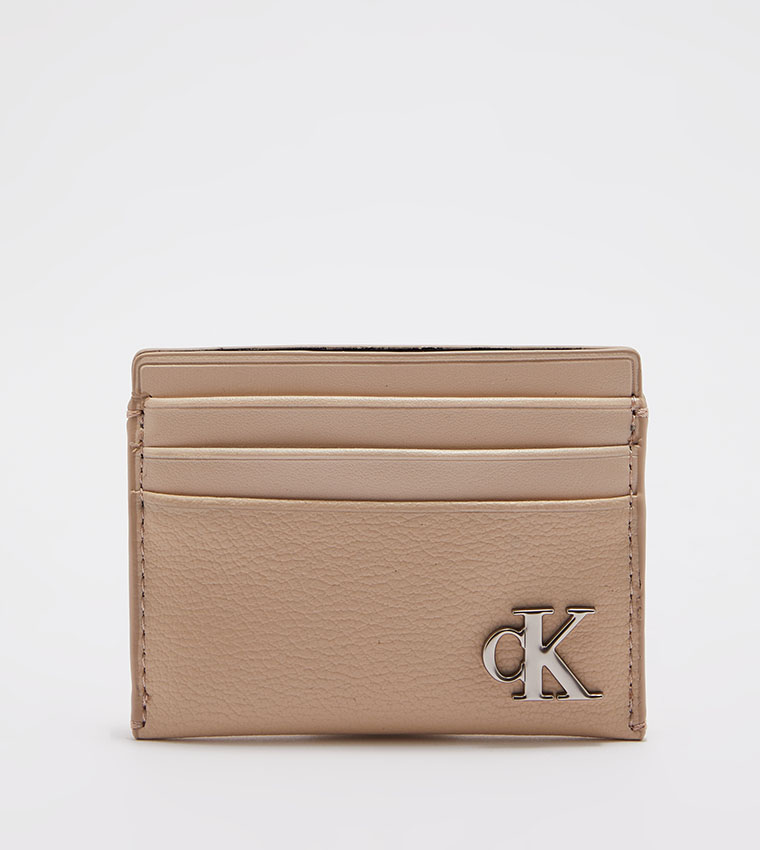 Buy Calvin Klein Minimal Monogram Wallets In Beige | 6thStreet Kuwait