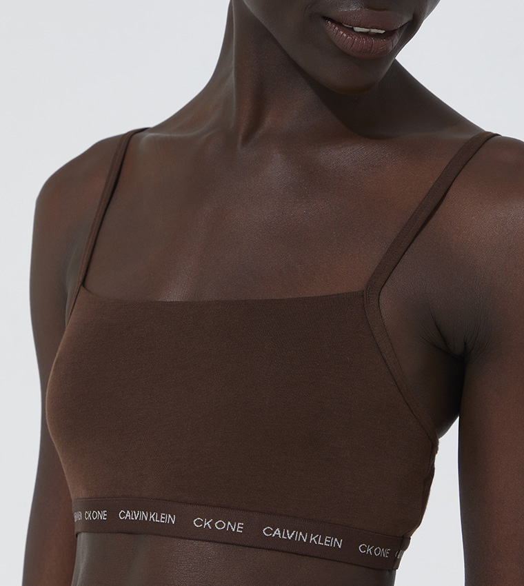Calvin Klein 2 Pack String Bralette One Brown - Women - XS