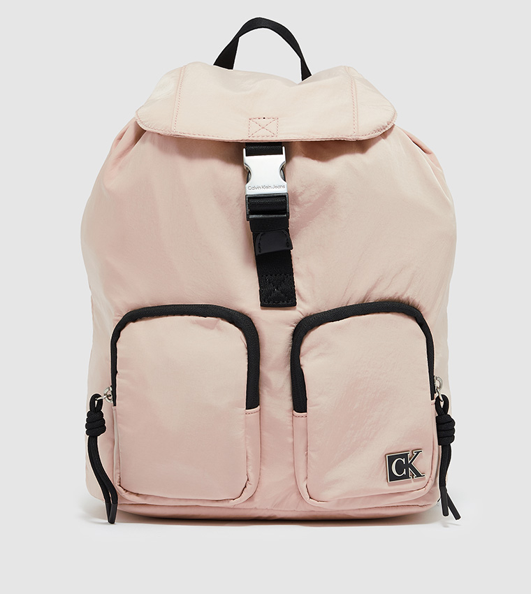 Buy Calvin Klein Solid Backpack In Pink | 6thStreet Qatar