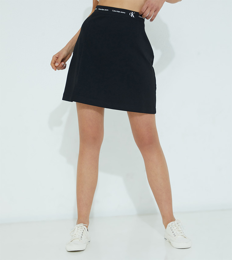 Calvin Klein Repeat Logo Elastic Milano Skirt Kuwait