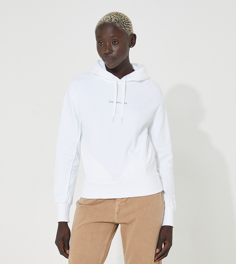 Calvin klein monogram logo sweatshirt hot sale