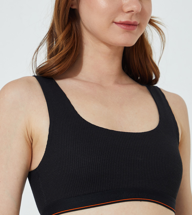 Buy Calvin Klein Unlined Bralette In Black