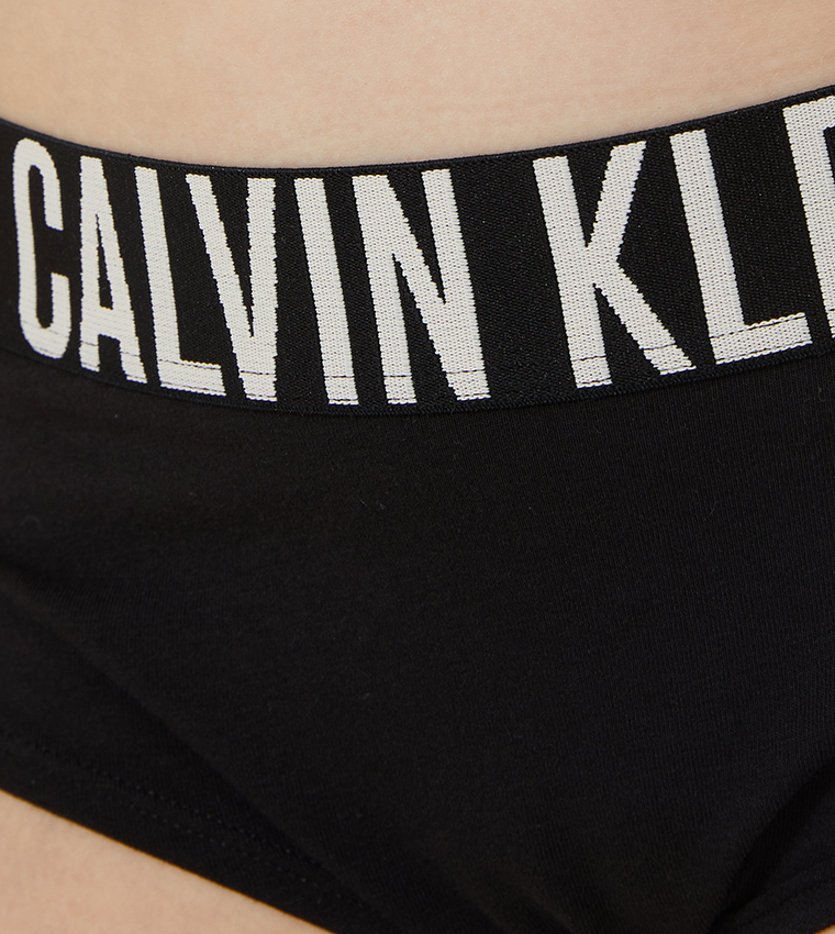 Buy Calvin Klein Pack Of 2 Logo Tape Briefs In Black