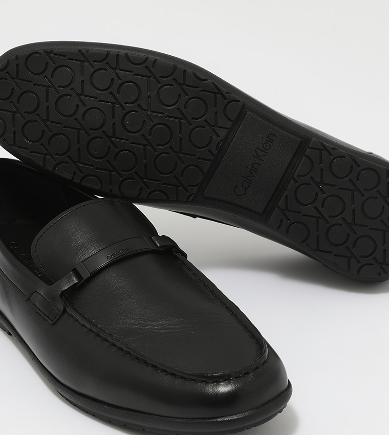 Buy Calvin Klein Solid Driving Shoes In Black | 6thStreet Kuwait