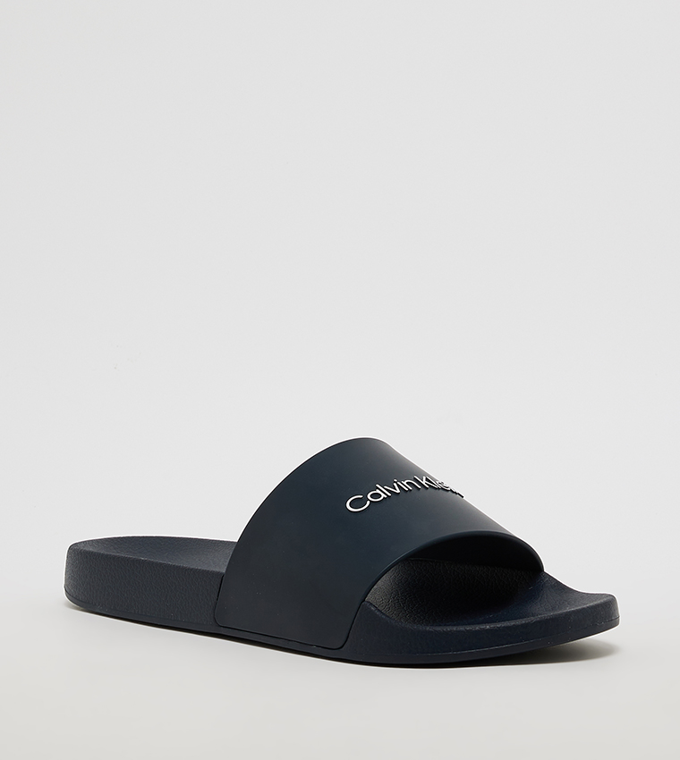 Logo Detail Pool Side Slides