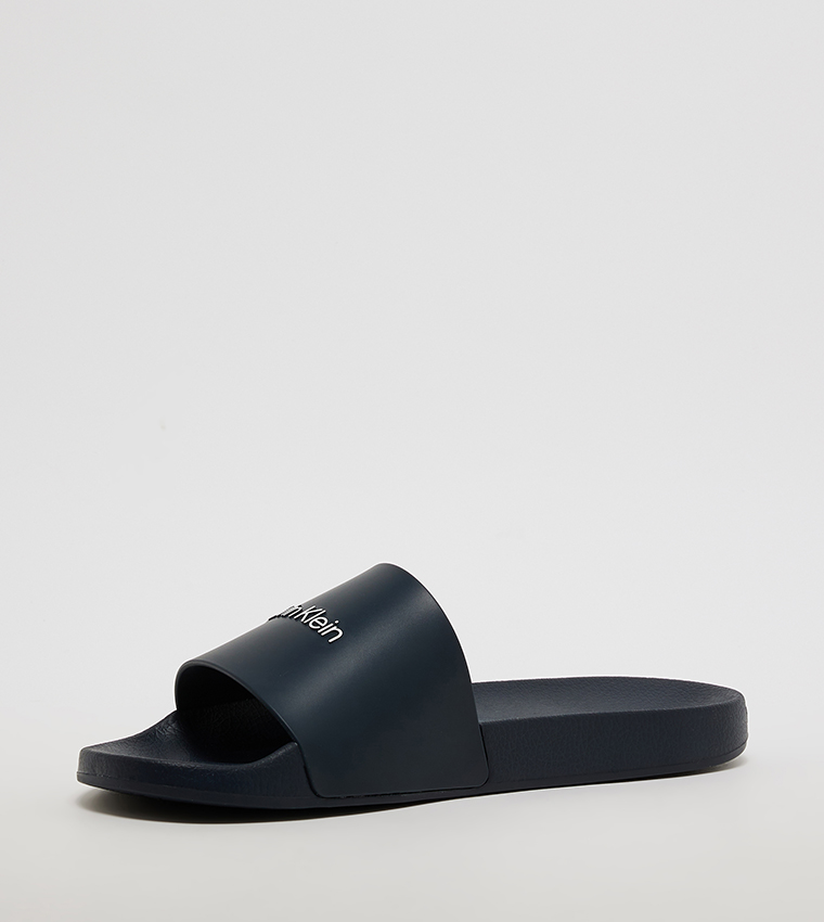 Logo Detail Pool Side Slides