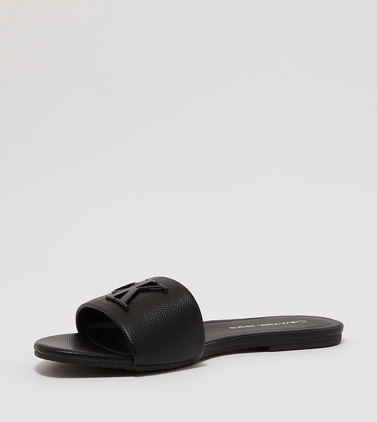 Logo Embossed Flat Sandals