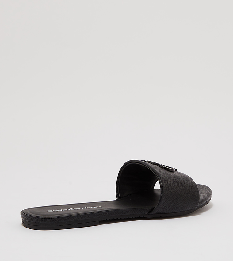 Logo Embossed Flat Sandals