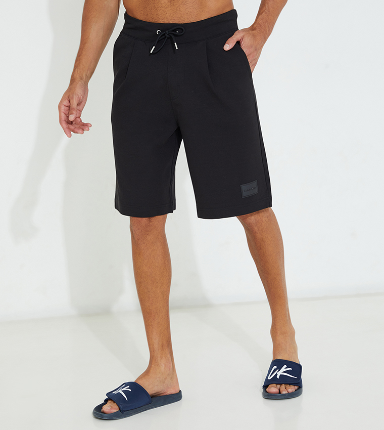 Buy Calvin Klein Supima Cotton Sweat Shorts In Black 6thStreet Kuwait